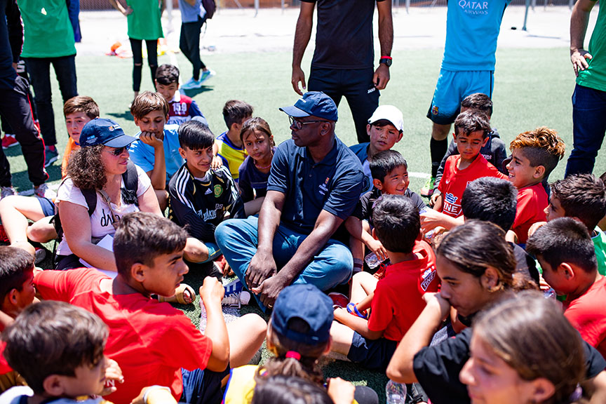 VISITA FUNDACIO FC BARCELONA A ATENAS - SKARAMAGAS CAMP